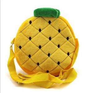 New soft suede yellow‎ pineapple 🍍 crossbody sling bag